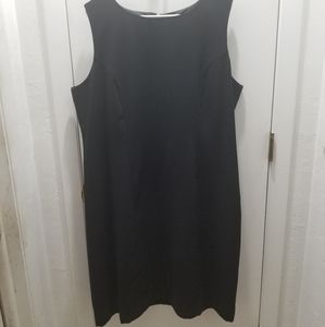 George Woman 2X Sleeveless Black Dress